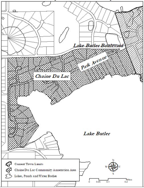 Chaine Du Lac Annexation Map
